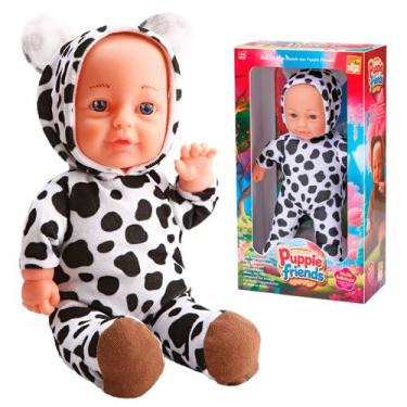 Imagem de Boneca Puppie Friends Coleção Pijama De Bichinho - Bee Toys