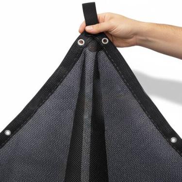 Imagem de Tela Sombreamento 80 Garagem Piscina Acabamento Alças 3x2 3x3 3x4 3x5 