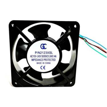 Imagem de Microventilador Cooler Ventoinha Bivolt 110v 220v 120 x 120 x 38mm - G