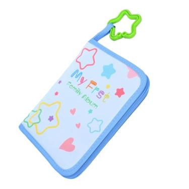 Imagem de POCREATION Meu Primeiro Álbum de Fotos, Livro de Bebê Em Tecido Macio Álbum de Fotos Em Tecido Macio Livro de Memórias para Bebê Em Fibra de Poliéster Com 17 Bolsos 4x6 Espelho Seguro para