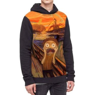 Imagem de Moletom Com Capuz  Rick And Morty Ref:524 - smoke, Preto, GG