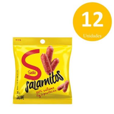 Imagem de Kit C/12 Unidades Salamitos Pocket Sadia Pacote 36g