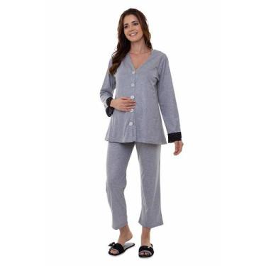Imagem de Conjunto Pijama Tons de Cinza - Thery, Cinza, 44