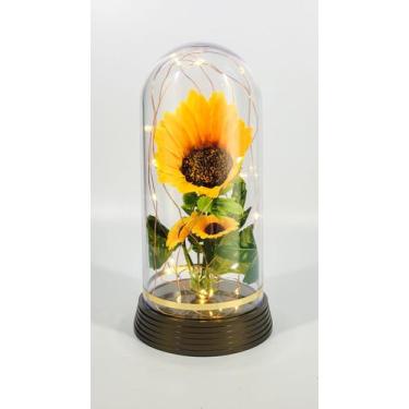 Imagem de Luminária Girassóis Encantados Triplo A Bela E A Fera Grande Filete Do