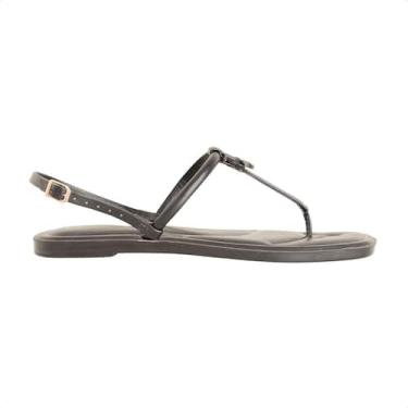 Imagem de Sandália Rasteirinha Dm Minimal Chic Preta, Ava preto, 37