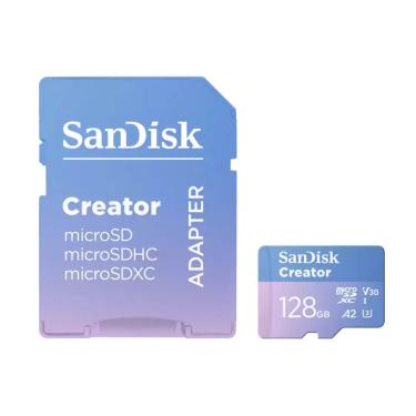 Imagem de Cartão de Memória 128GB SanDisk Creator MicroSDXC 190MB/s UHS-I V30 U3 A2
