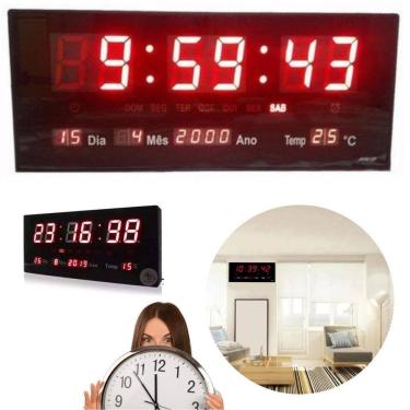 Imagem de Relógio De Parede Grande Led 46 Cm Relogio De Cozinha Digit