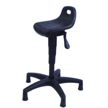 Imagem de Banqueta Semi Sentado Linha PU Industrial Preto