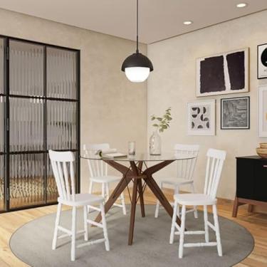 Imagem de Conjunto 2 Cadeiras de Cozinha Frisco Branca