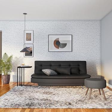 Imagem de Sofá-Cama 3 Lugares Casal Premium Extra Preto