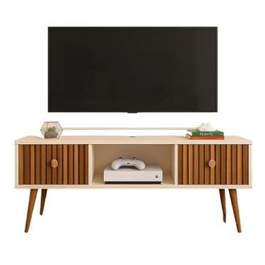 Imagem de RACK BANCADA COM PORTAS 0,90 VEGAS 1.10 COPA TVs 42Polegas Sala Quarto 90 * 27 * 51cm(Vegas 0,90 Off/Ripado)