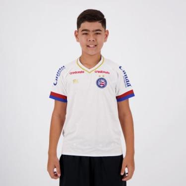 Imagem de Camisa Bahia Juvenil I 19/20 Esquadrão - Branco, 8 Anos