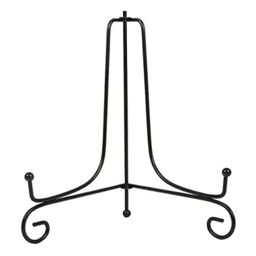 Imagem de TOPINCN Suportes de Placa para Exibição, Suporte de Placa de Metal para Porta-retratos, Suporte para Moldura de Ferro Decorativo Pequeno Cavalete para Livro, (20,3 cm/8 pol.)