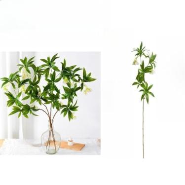 Imagem de Folhas Artificial Verde Planta Folhas Costela De Adão Artificiais Para Decoração Plantas Seca Artificial(Novo 95cm 4 unidades)