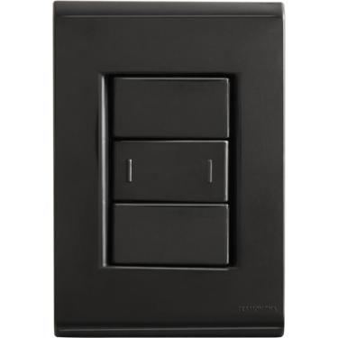 Imagem de Conjunto 4x2 com 1 Interruptor Paralelo 10 A 250 V Tramontina Liz Grafite