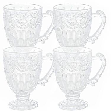 Imagem de Canecas De Cristal Imperial Transparente 190Ml 4 Peças Lyor