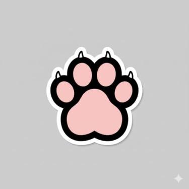 Imagem de Adesivo Decorativo para Carro e Moto, Modelo Gatinho (Adesivo42)