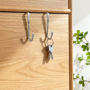 Imagem de 1 peça de ganchos para porta de armário, organizadores para pendurar, gaveta, armário, utensílios de cozinha, porta de guarda-roupa, bolsas, toalhas e chaves, ganchos de armazenamento multiuso