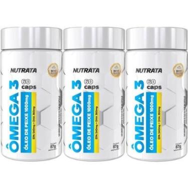 Imagem de Kit 3X Ômega 3 1000mg - 60 Cápsulas - Nutrata-Masculino