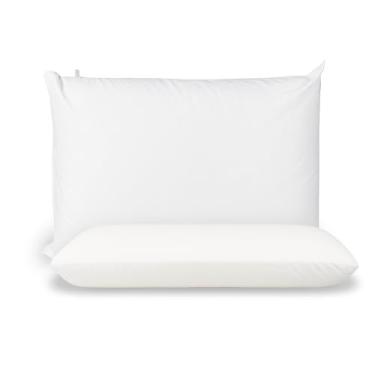 Imagem de Travesseiro Viscoelástico Premium, Espuma com Memória, Branco, Suporte Cervical para Dormir