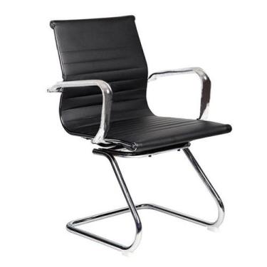 Imagem de Cadeira de Escritório Interlocutor Fixa New Best Preta - Keva