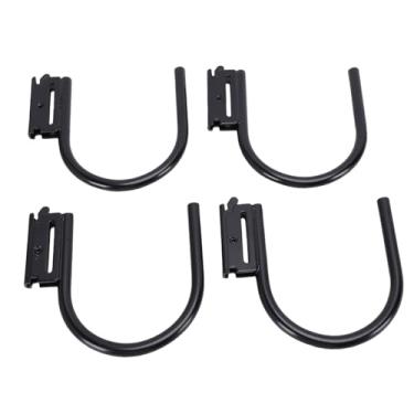 Imagem de Fafeicy 4 PCS Ganchos E Track J, Capacidade de Carga Resistente de 1400 Libras Cabide de Reboque de Aço Sólido de 1/2 Polegada de Diâmetro, Com Acessórios de Mola Fáceis, para