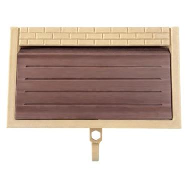 Imagem de Wswqop Porta-chaves decorativo e divertido com gancho, compacto e para montagem na parede, ideal para escritório, cozinha, entrada sala de estar, Café Bege