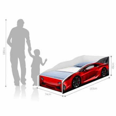 Imagem de Mini Cama Carro Vermelho