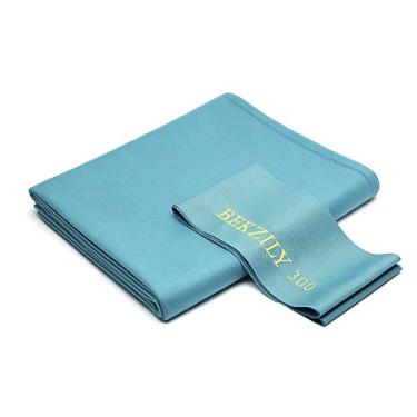 Imagem de BEKZILY Conjunto de toalhas de mesa de bilhar 300 2,7 m (2,4 m, cinza azul)