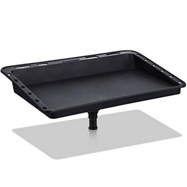 Imagem de Lenwen Tábua de corte de isca de barco para barco 13,7 x 10,6 polegadas mesa de filete preta mesa de filé tábua de filé de pesca grades de barco com suporte de haste, armazenamento de alicate e slot