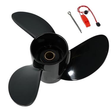Imagem de QIKIRUO Hélice externa para barco 7,8x7 para motores Mercury/Tohatsu/Nissan 4/5/6HP, OEM #48-812949A02/3R1B64514-2, 12 dentes estriados, RH, (7 4/5x7)