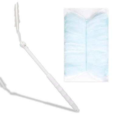 Imagem de Alças de substituição compatíveis com refil Swiffer Duster, cabo extensível com espanador, apenas alças de comprimento ajustável