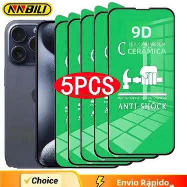 Imagem de Protetor De Tela De Cerâmica HD Macio 5PCS Para iPhone 14 11 12 13 15 