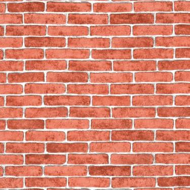 Imagem de Papel de parede de tijolo vermelho descasque e cole – 43,9 cm x 499,9 cm Papel de parede realista de tijolo falso rústico para paredes de destaque, lareira, fundo de cozinha, decoração de quarto e