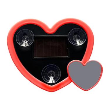 Imagem de Generic Luz ambiente LED em formato de coração para carro, decoração automotiva com modos selecionáveis, elegante para janela triangular ou traseira, Vermelho