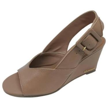 Imagem de Sandalia Feminina Anabela Conforto Elegante Media Bottero-Feminino