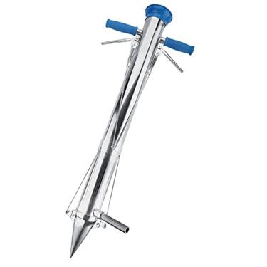 Imagem de Ferramentas de plantador de lâmpada de cabo longo ferramenta de mudas de vegetais transplantador manual de plantas, ferramentas de sementes, alças de esponja, funil de plástico, semeadora de precisão