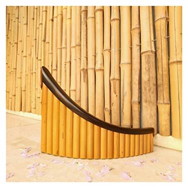 Imagem de Flauta Pan 22 tubo G chave bambu amargo tom ajustável flauta pan (cor: 7)