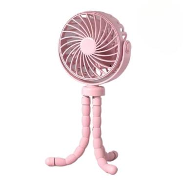 Imagem de Ventilador - USB, 3 Velocidades, Garra 360° Ajustável(Rosa)