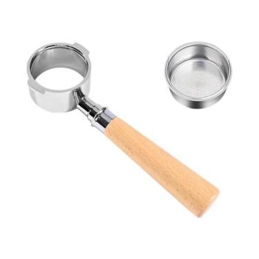 Imagem de Portafiltro Sem Fundo De Aço Inoxidável De 51 Mm Para Delonghi EC200 E