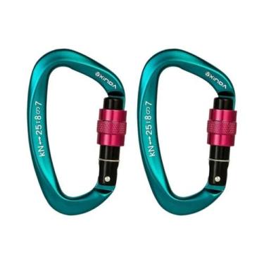 Imagem de Mosquetão De Escalada Com Trava De Rosca De Alta Resistência 25KN Para