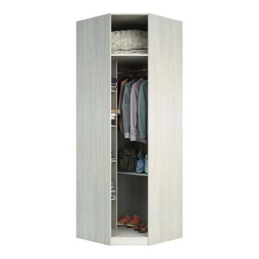 Imagem de Guarda Roupa Closet Prime Legno Crema Sem Porta Canto Diagonal 83,8 Cm Luciane Móveis