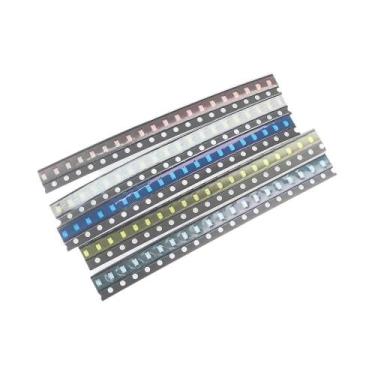 Imagem de Kit De LEDs Sortidos 5 Cores 100 Peças 1206 0603 0805 1210 5730 Diodo 