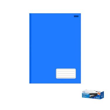 Imagem de Kit Caderno Brochurão Capa Dura 1 Matéria 96 Folhas KBOM + Grampeador Metallic C-15 45 Folhas Cis