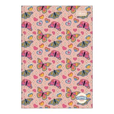 Imagem de Caderno Brochura Capa Dura Pequeno 1/4 Pepper 80 Folhas Tilibra Estampa 1