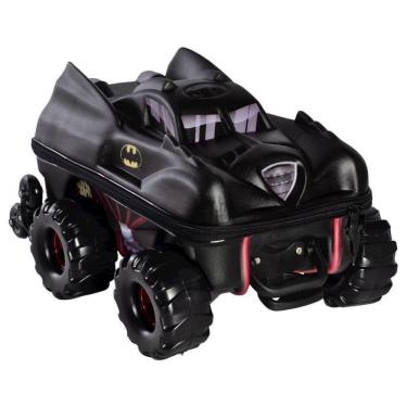 Imagem de Mochila Roda Tripla 3d Batman Monster Trucks Maxtoy Diplomata Preto