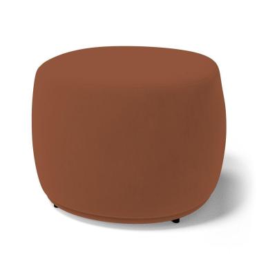 Imagem de Puff Decorativo Living Aisha Orgânico Veludo Terracota - Abmaza