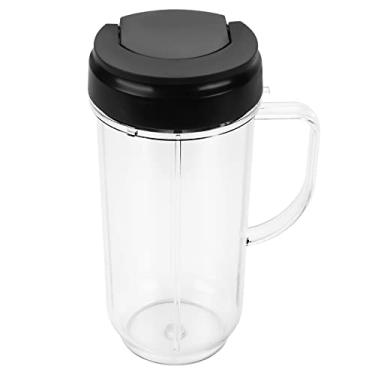 Imagem de Copo para caneca de 650 ml com tampa flip top To-go compatível com 250W Magic-Bullet MB 1001 MB 1001B MBR-1701 MBR-1702 MBR-1101 MB-BX1770-02 MBR-0301 liquidificador da Funmit (1 623,7 g cup)