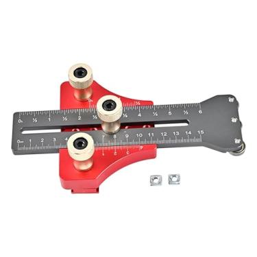 Imagem de Generic Gabarito para serra de mesa, guia de rolos para serra, gabarito estendido para cortes finos em tiras estreitas, Cinza