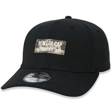 Imagem de Boné New Era 3930 Neutral Wild Label Camo Preto-Unissex